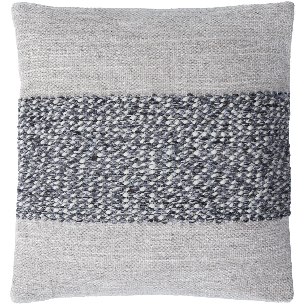 Surya EDD0012020P Edward 20 X 20 inch Silver Metallic Silver OffWhite Light Silver Nickel Sage Ink Accent Pillow