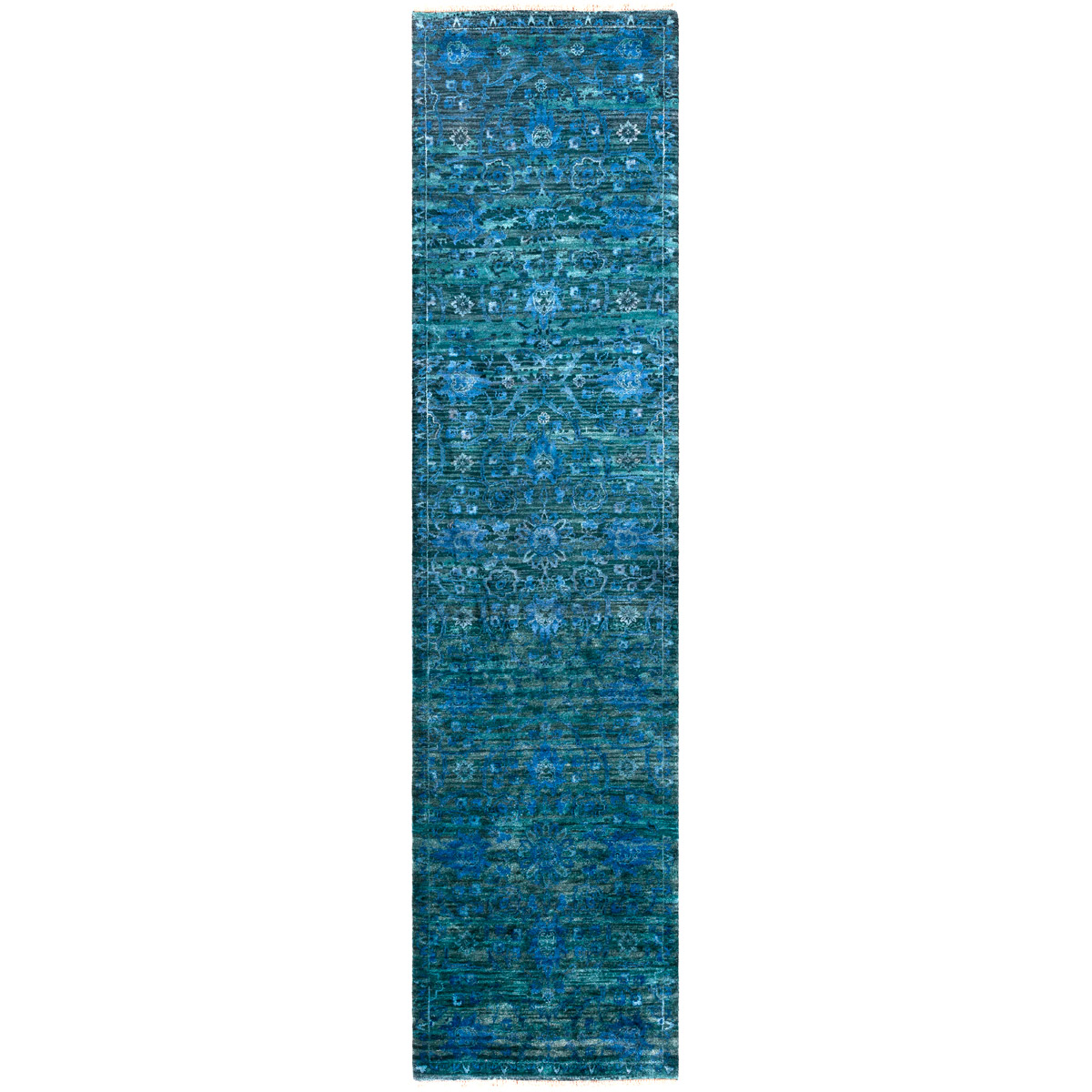 Surya EMS7008-2610 Empress 120 X 30 inch Teal Rug in 2.5 X 10, Runner