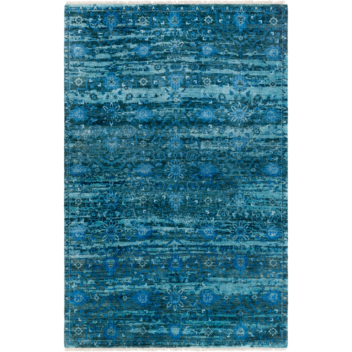 Surya EMS7008-913 Empress 156 X 108 inch Teal Rug in 9 x 13, Rectangle