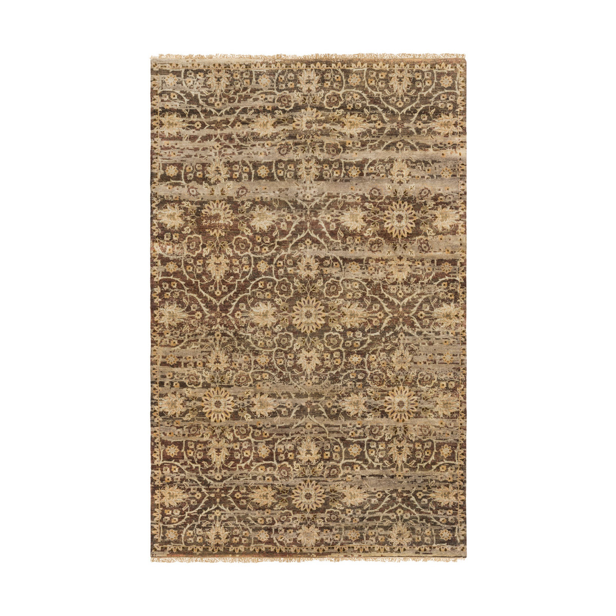 41ELIZABETH 51993-DB Dorset 168 X 120 inch Dark Brown/Camel/Taupe/Ivory Rugs