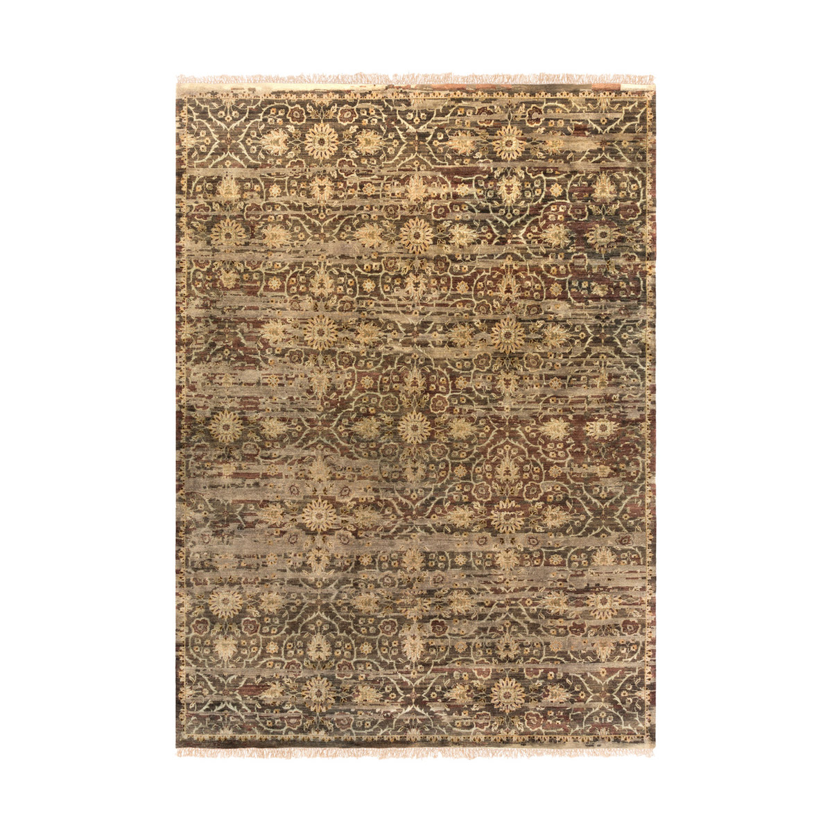 Surya EMS7010-811 Empress 132 X 96 inch Dark Brown/Camel/Taupe/Ivory Rugs, Wool