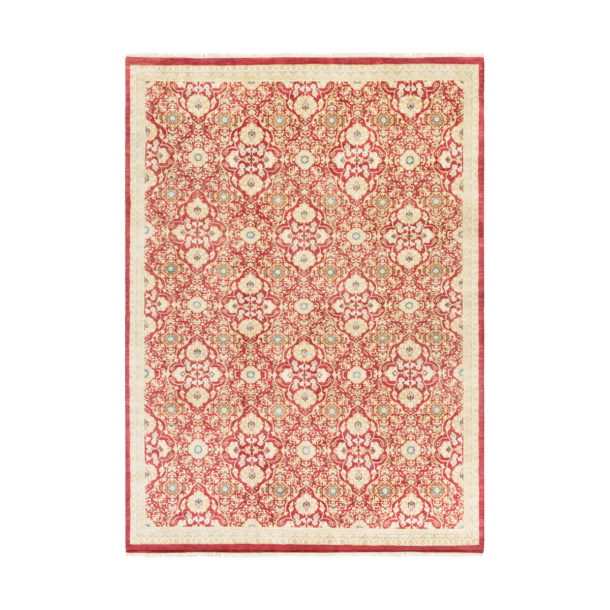 Surya EMS7012-811 Empress 132 X 96 inch Red and Neutral Area Rug, Wool