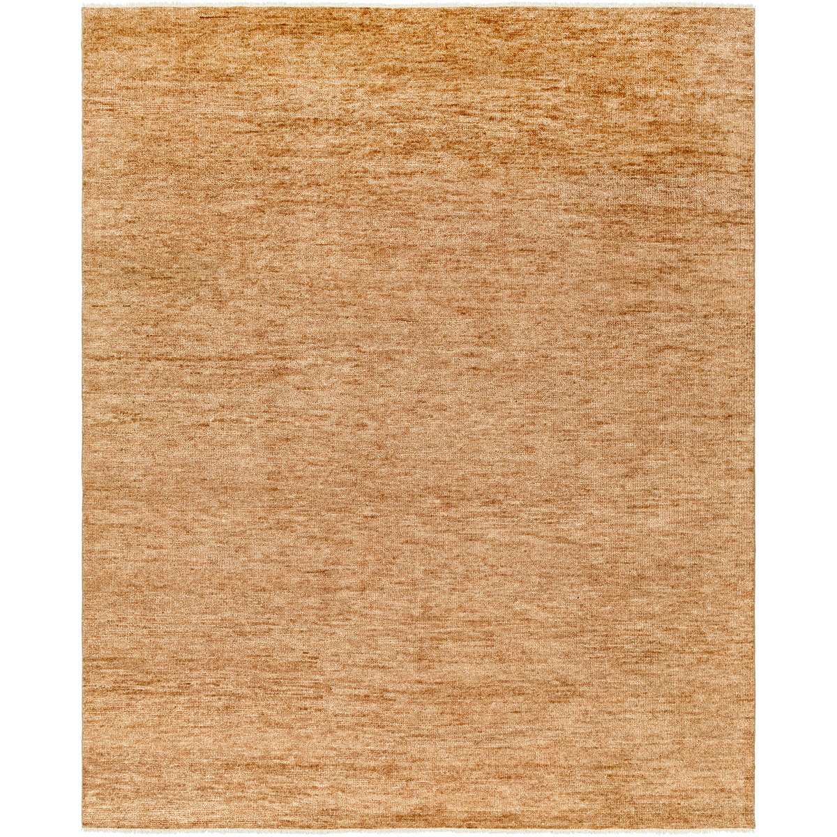 Dakota Modern Brown Hand Knotted Wool Solid Hand Knotted Rug - 6'x9'