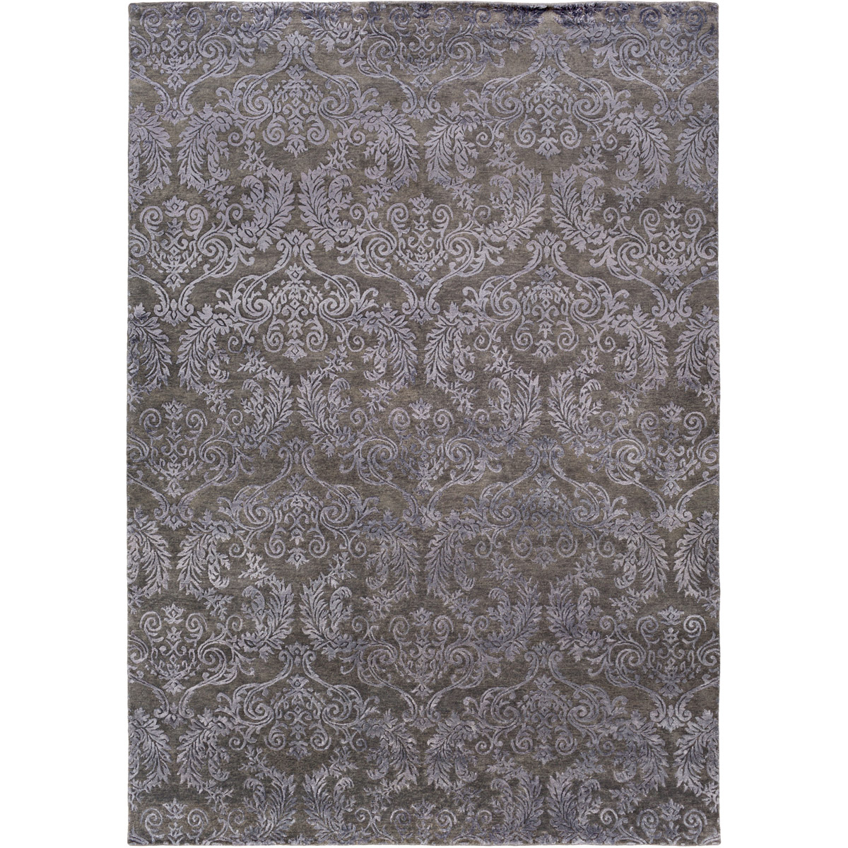 Surya ETI9005-69 Etienne 108 X 72 inch Black Area Rug, Wool, Bamboo Silk, and Cotton