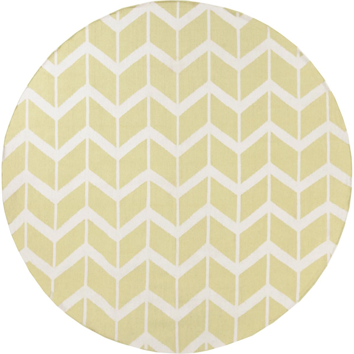 Surya FAL1083-8RD Fallon 96 X 96 inch Lime, Ivory Rug