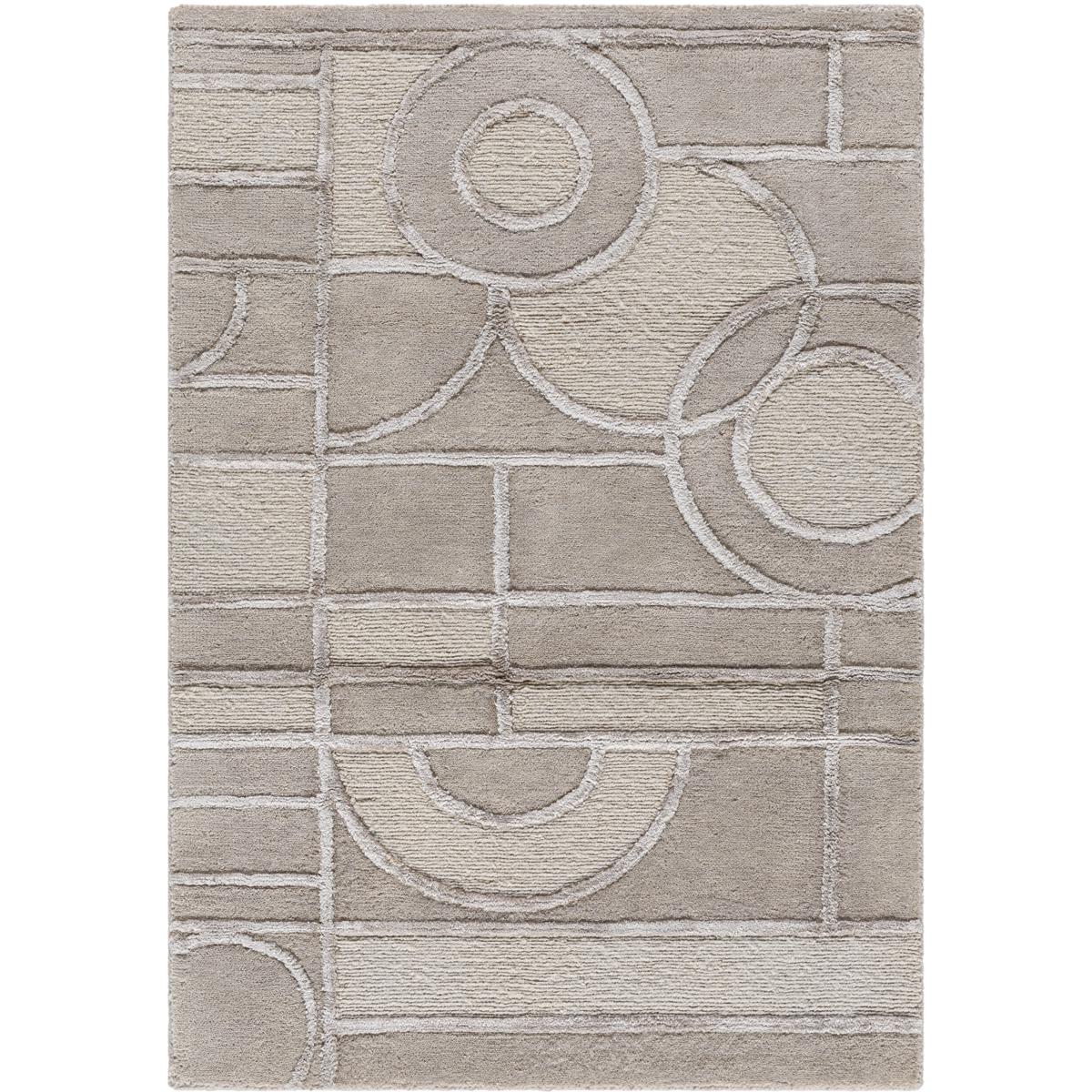 Surya FLWL2301-810 Transcendence 120 X 96 inch Metallic - Silver / Warm Grey / Prairie Dust / Light Silver Handmade Rug in 8 x 10