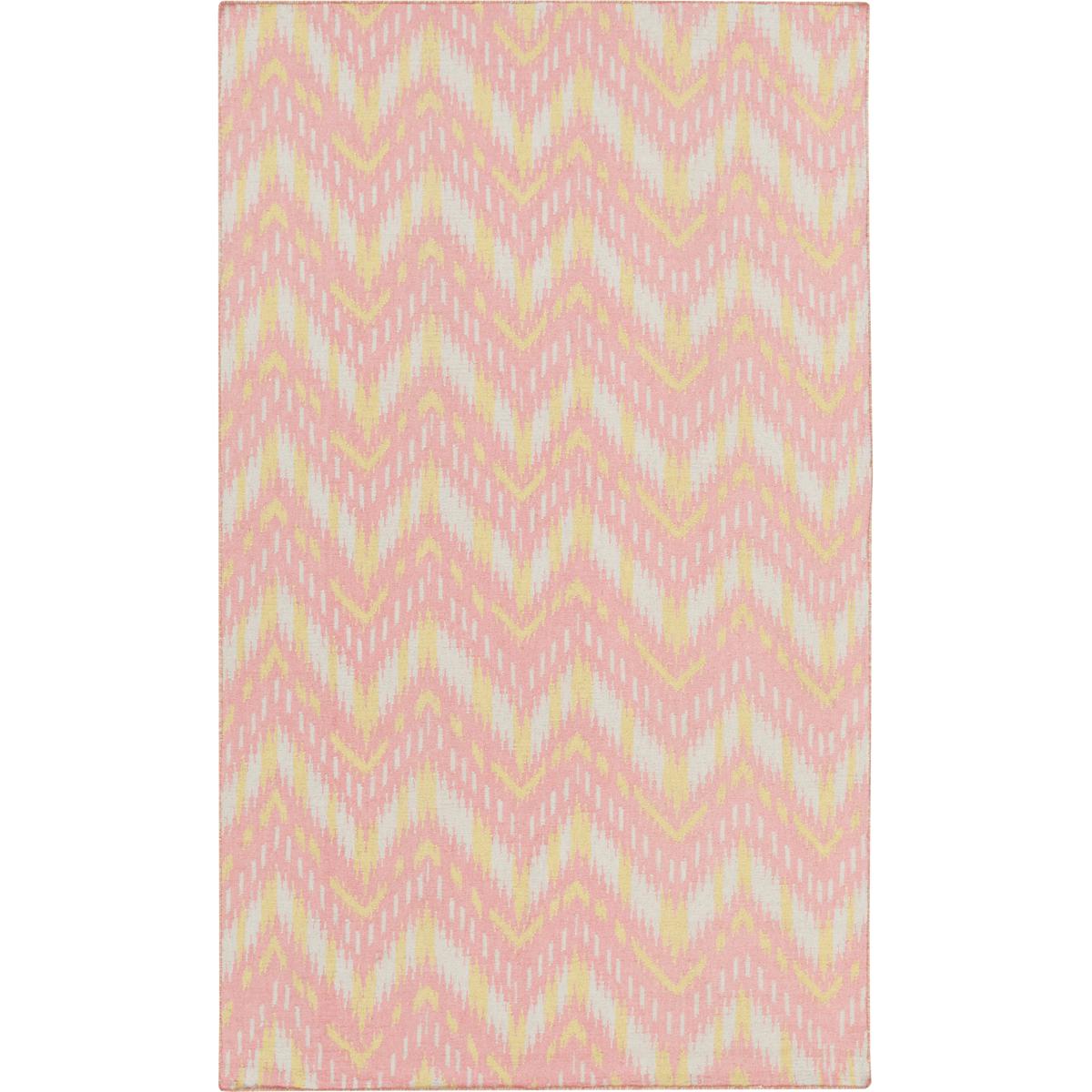 Surya FRP100423 Front Porch 36 X 24 inch Pale Pink Moss Khaki Rug