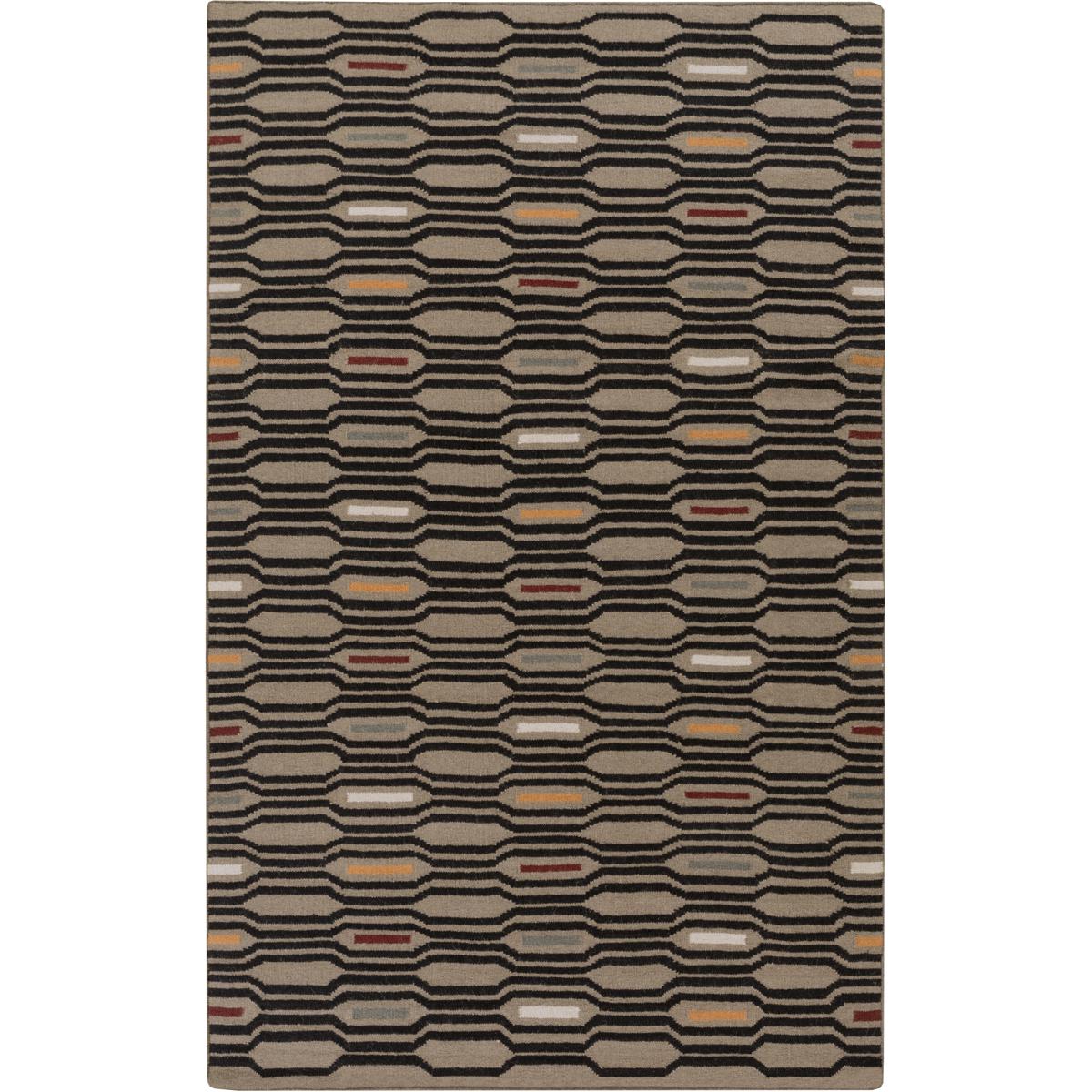 Surya FT507-3656 Frontier 66 X 42 inch Dark Brown, Black, Khaki Rug
