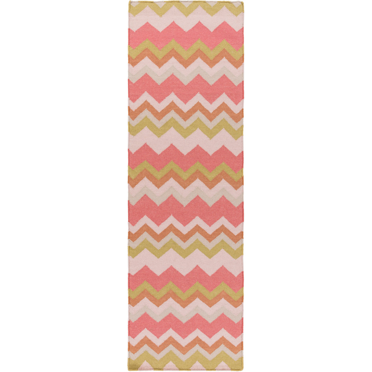 Surya FT60123 Frontier 36 X 24 inch Bright Pink Wheat Ivory Camel Lilac Rug