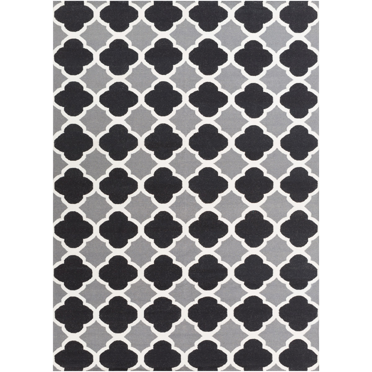 Surya FT66-3656 Frontier 66 X 42 inch Black, Medium Gray, Cream Rug
