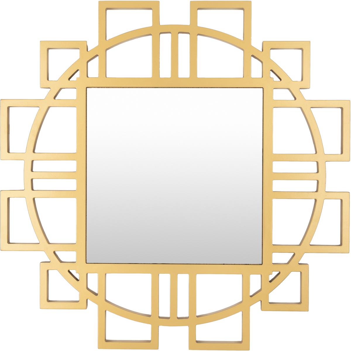Surya GAW001-3232 Glasgow 32.1 X 32.1 inch Tan Mirror, Medium