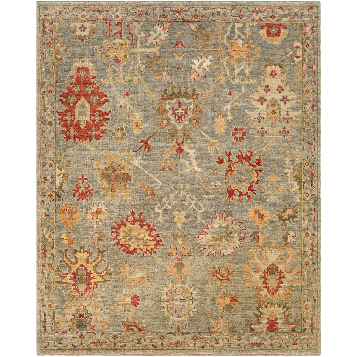 Surya GHZ2307-912 Ghazni 144 X 108 inch Light Olive Rug, Rectangle