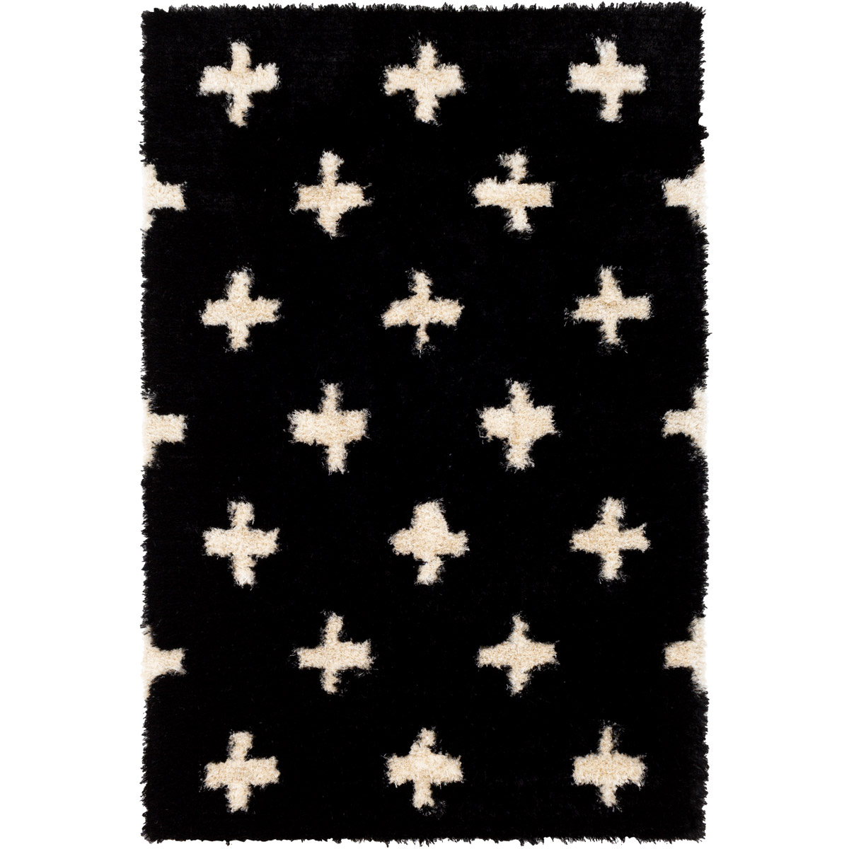 Surya GIB2303-810 Gibraltar 120 X 96 inch Black Rug in 8 x 10, Rectangle