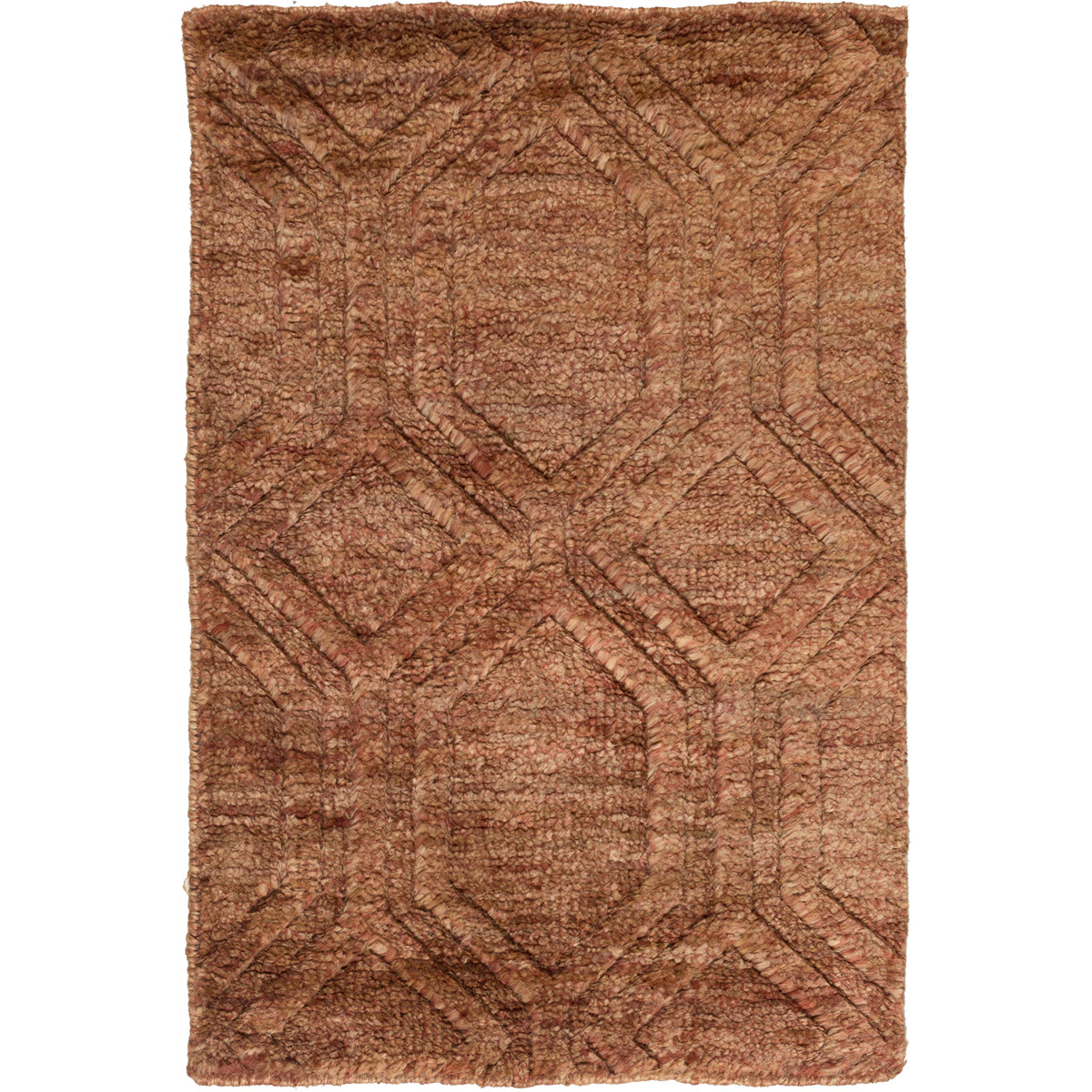 Surya GLO1006-811 Galloway 132 X 96 inch Rust, Khaki, Dark Brown Rug