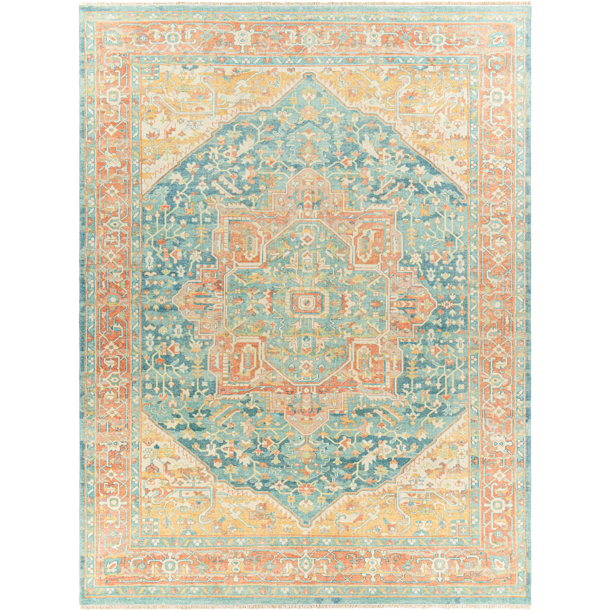 Surya HAM2300-912 Hamadan 144 X 108 inch Saffron Rug, Rectangle