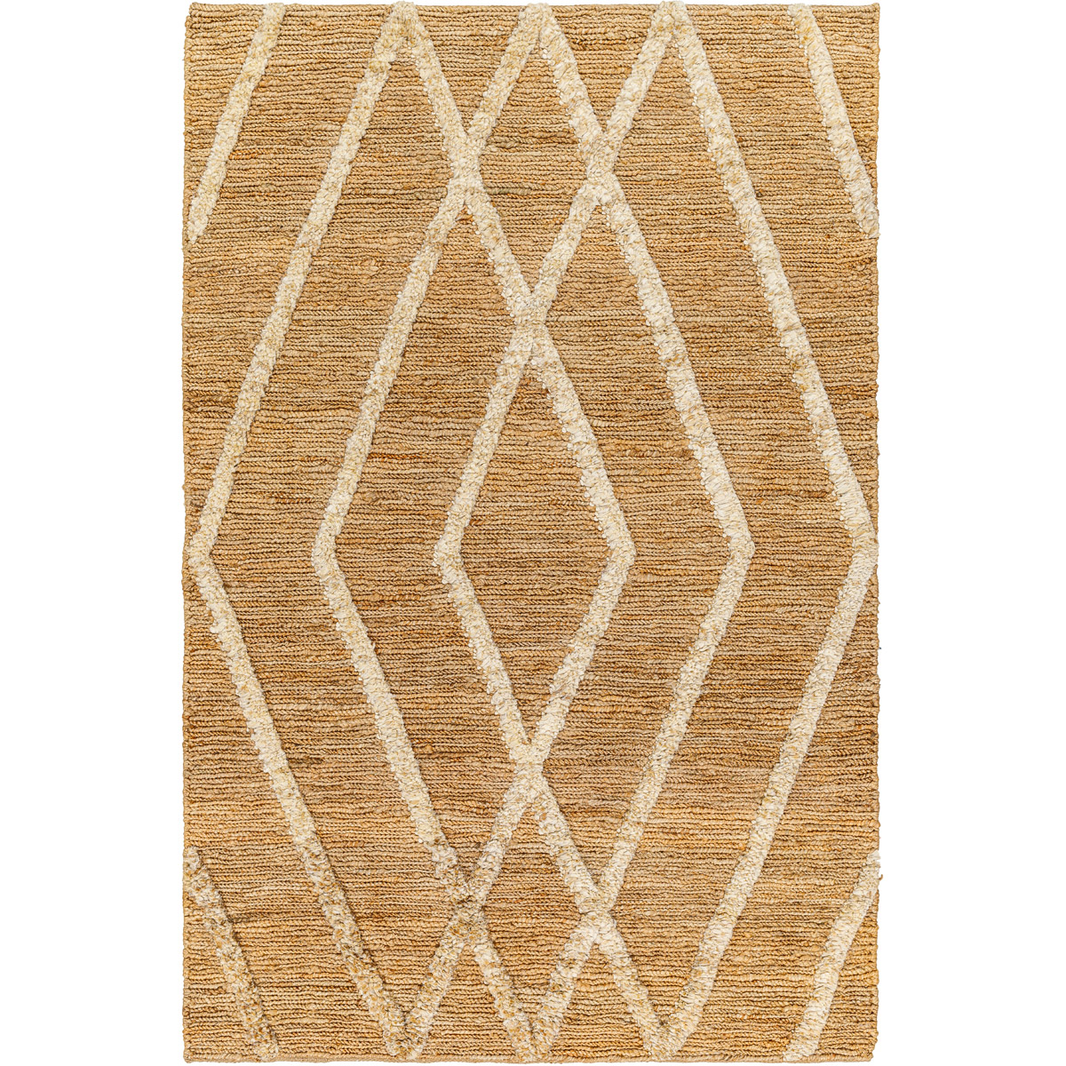 HDE2300-23 2 x 3 ft. Hadley Global Hand Woven Rectangle Area Rug, Tan