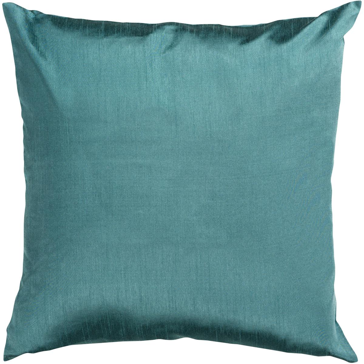 Surya HH041-2222P Solid Luxe 22 X 22 inch Teal Pillow Kit, Square