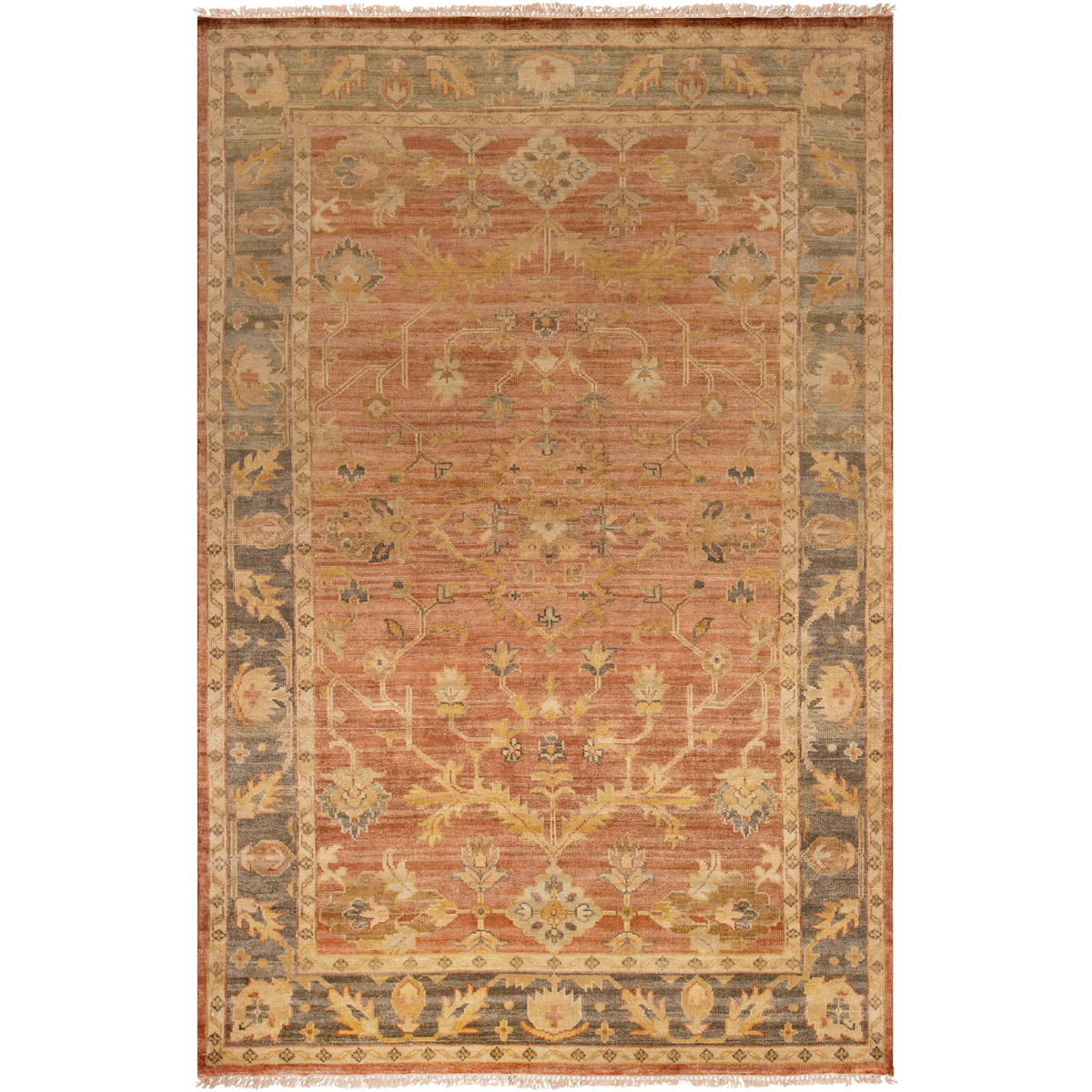 41ELIZABETH 53306-TB Fantasia 36 X 24 inch Brown Rug, Rectangle