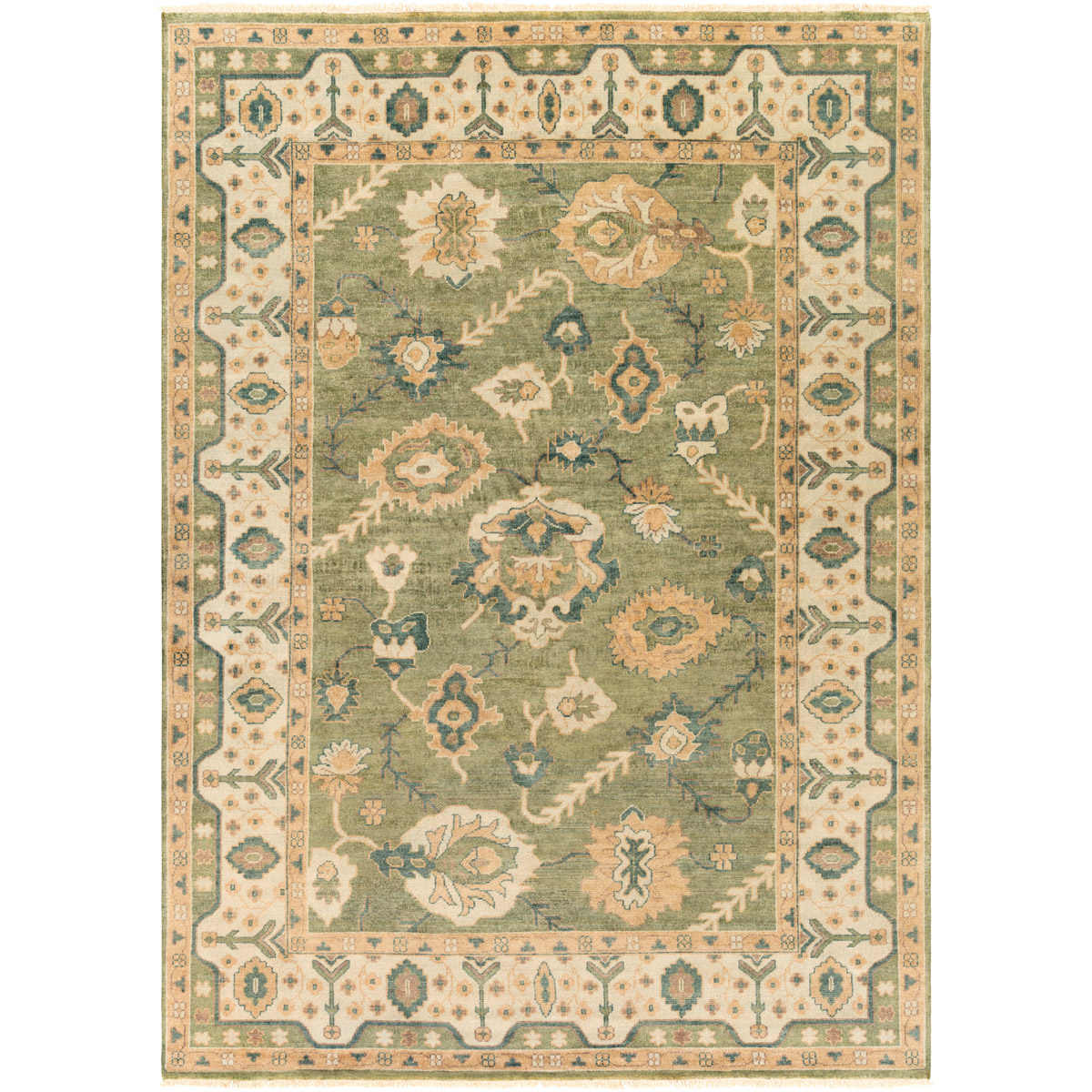 Surya HIL9017-811 Hillcrest 132 X 96 inch Dusty Sage Rug in 8 x 11, Rectangle