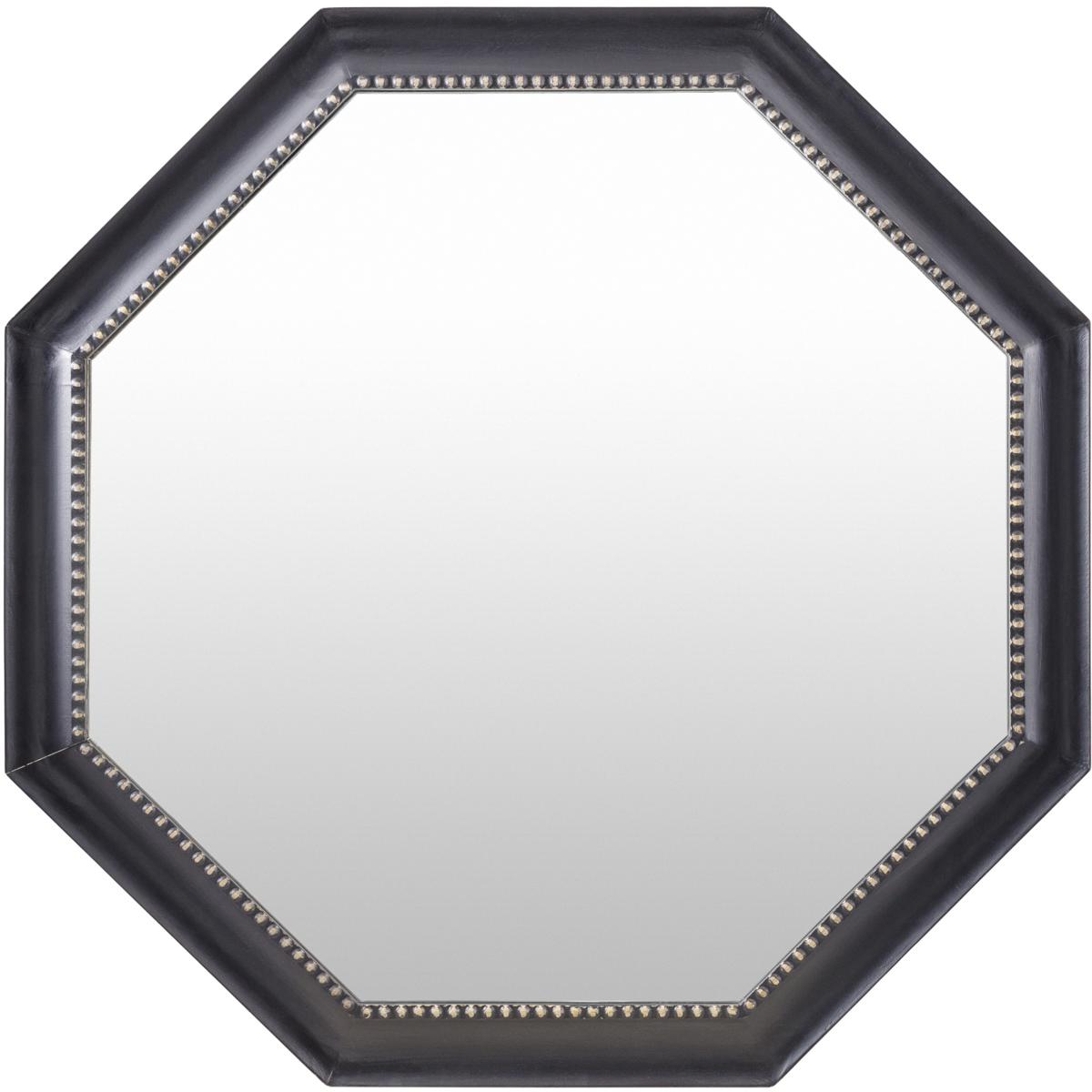 Surya HOK004-42421 Hokkaido 42 X 42 inch Black Accent Mirror
