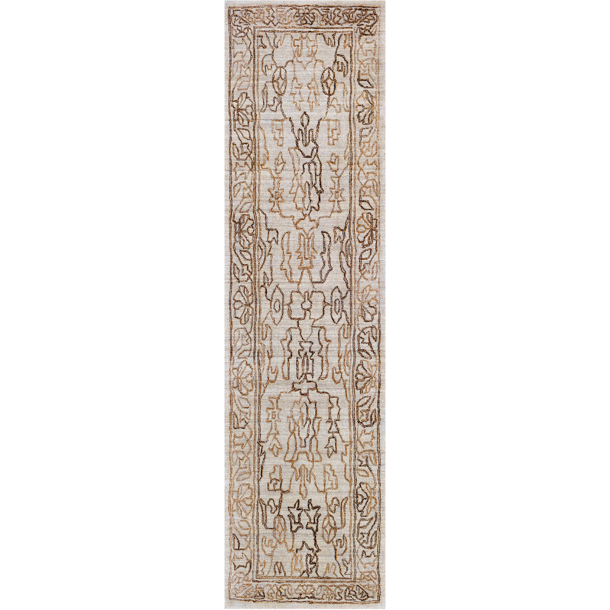 41ELIZABETH 53515-LG Estelle 144 X 36 inch Light Gray Rug, Runner