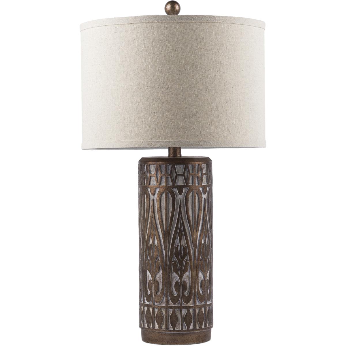 Surya IMD-004 Imelde 26.13 inch 100 watt Light Grey Table Lamp Portable Light