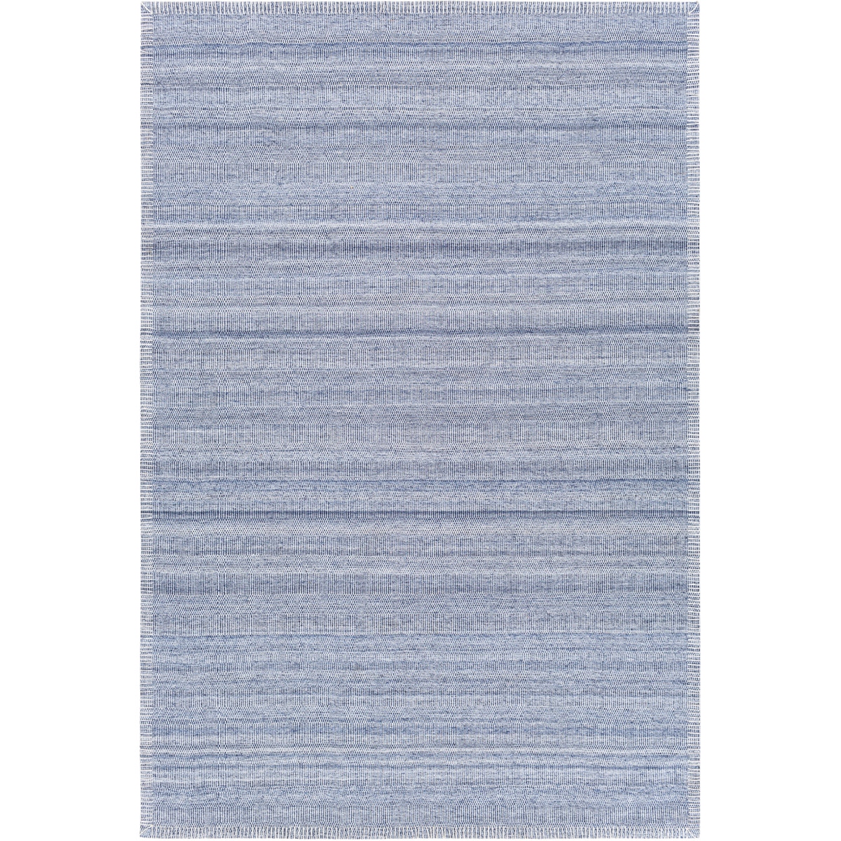 IRV2303-81012 8 ft. 10 in. x 12 ft. Irvine Hand Woven Rectangle Rug - Denim & Cream