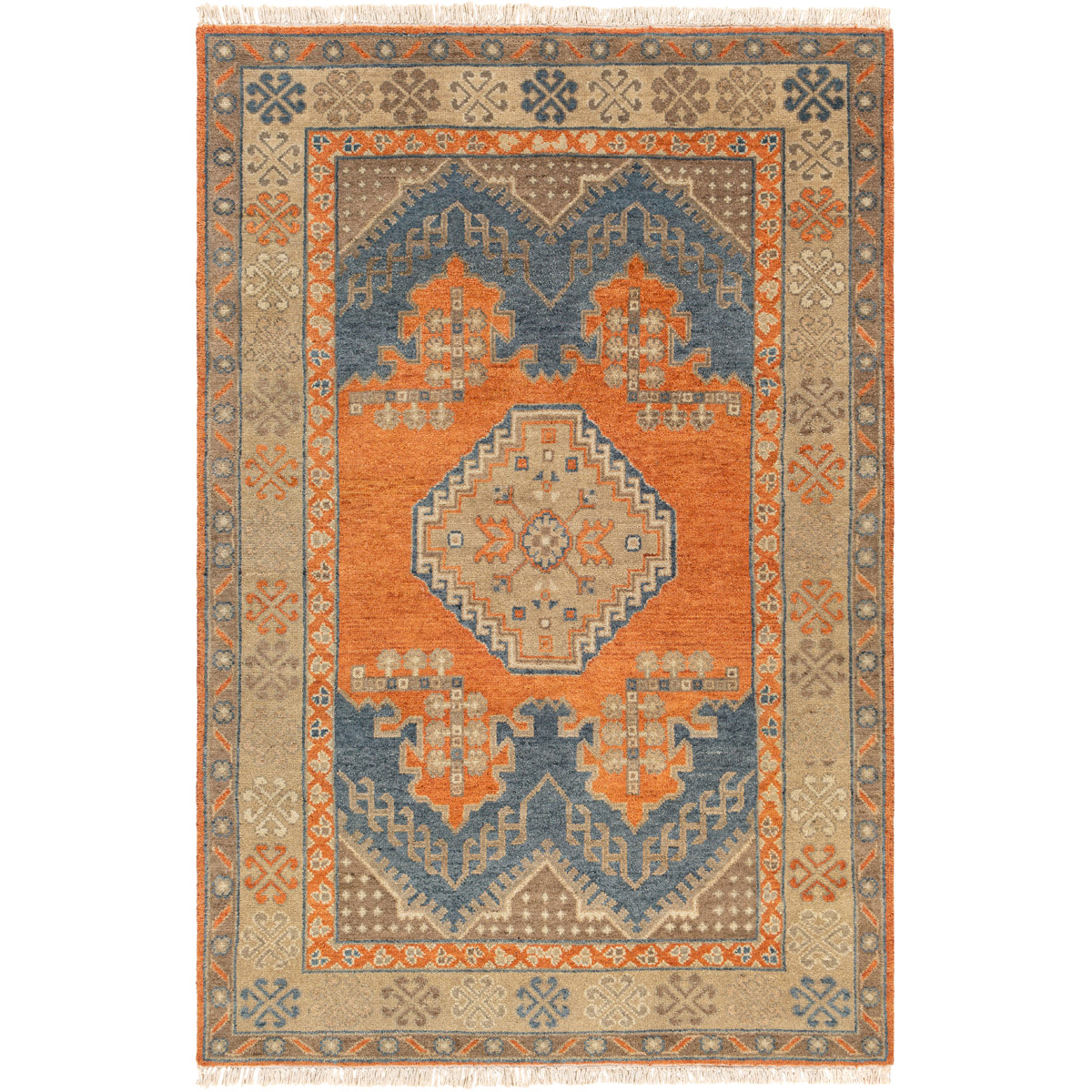 ISP1000-23 2 x 3 ft. Isparta Hand Knotted Rectangle Rug - Multi Color