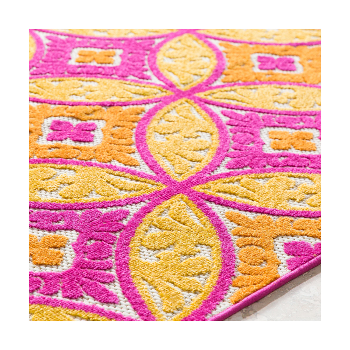 Surya JOL10135373 Jolene Outdoor Rug Pink and Yellow eBay