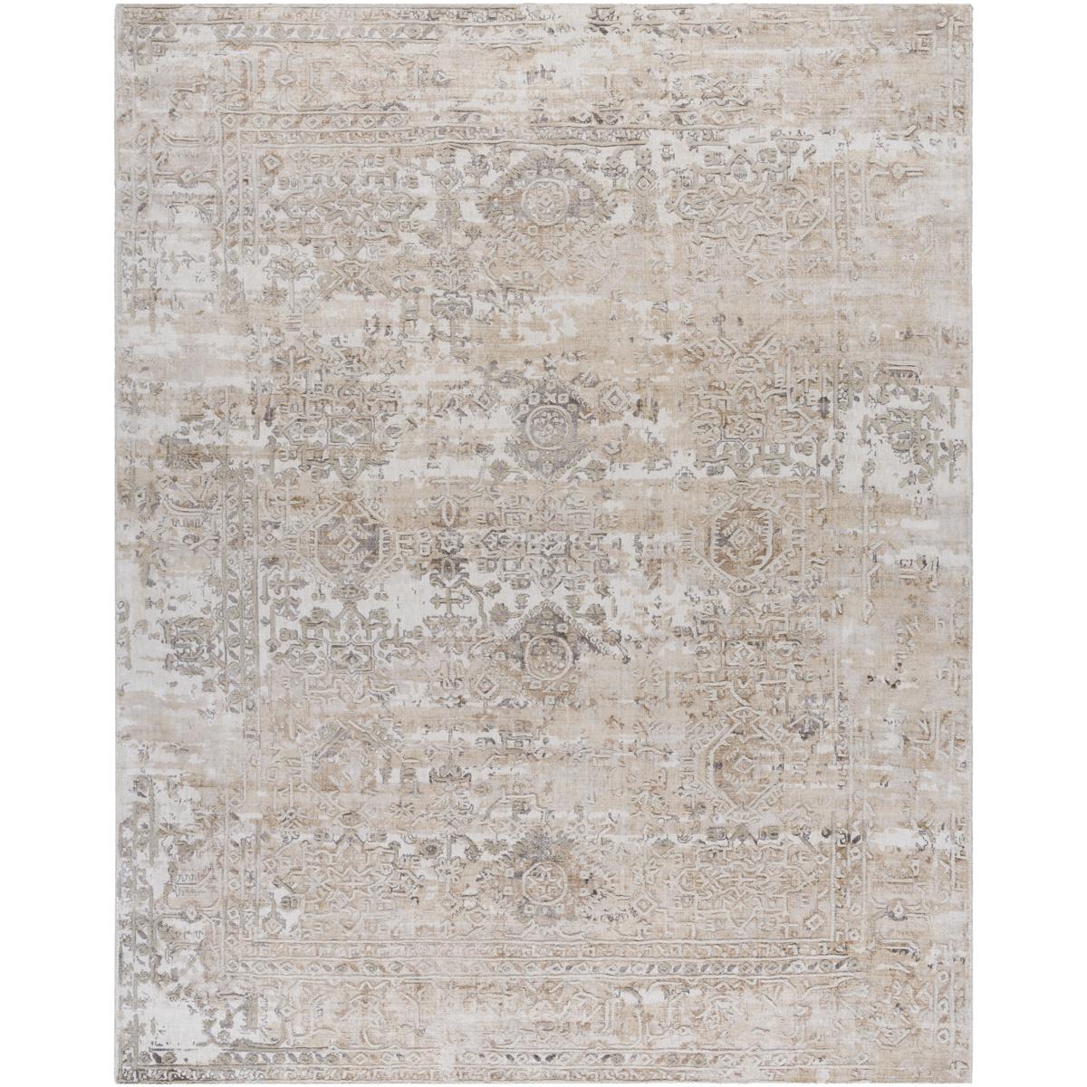 Surya JOR2309-23 Jordan 36 X 24 inch Ash / Metallic - Silver / Pearl Handmade Rug in 2 x 3