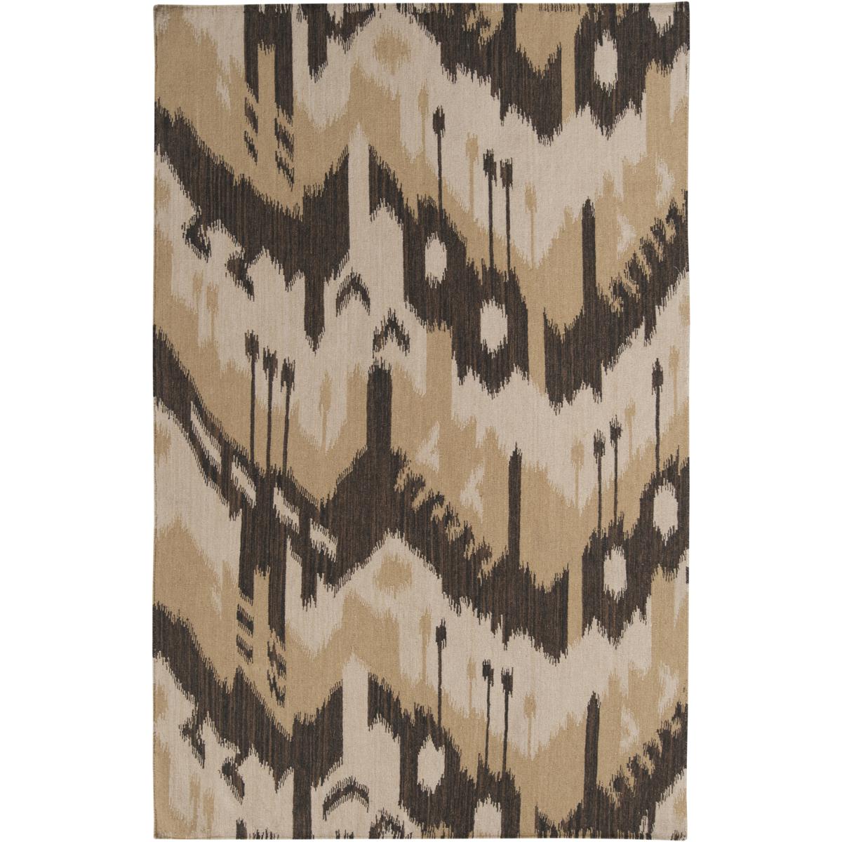 Surya JT2034-23 Jewel Tone 36 X 24 inch Black, Tan, Mustard, Dark Brown Rug