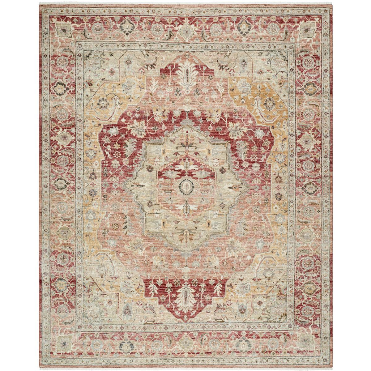 Surya KHO2301-810 Khorasan 120 X 96 inch Khaki / Natural / Camel / Brick Handmade Rug in 8 x 10