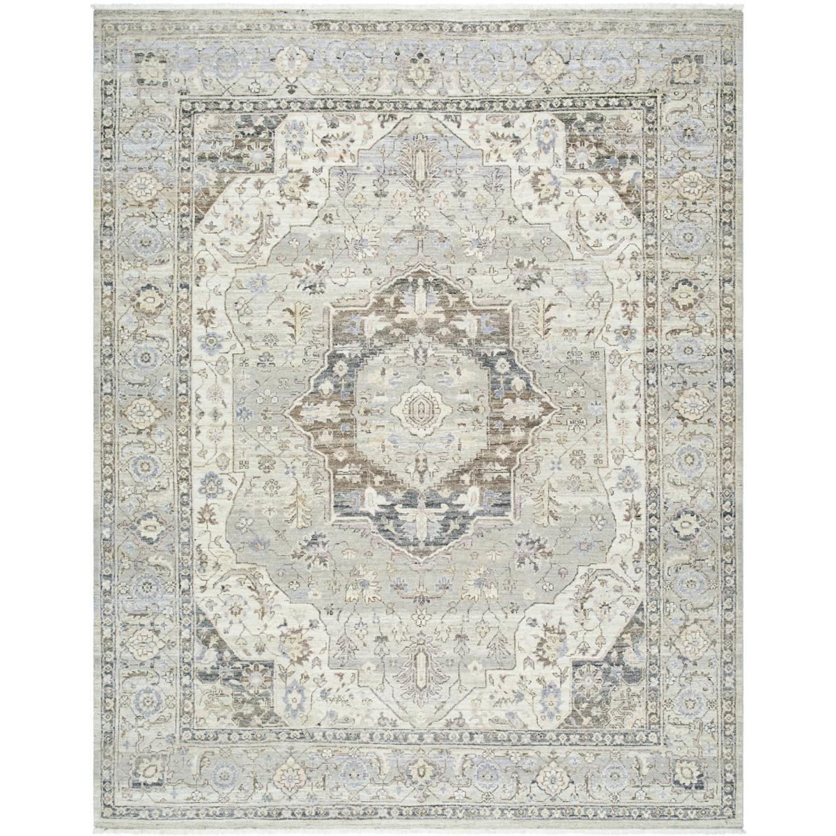 Surya KHO2303-810 Khorasan 120 X 96 inch Ash / Light Silver / Sterling Grey / Metallic - Silver / Sage Handmade Rug in 8 x 10