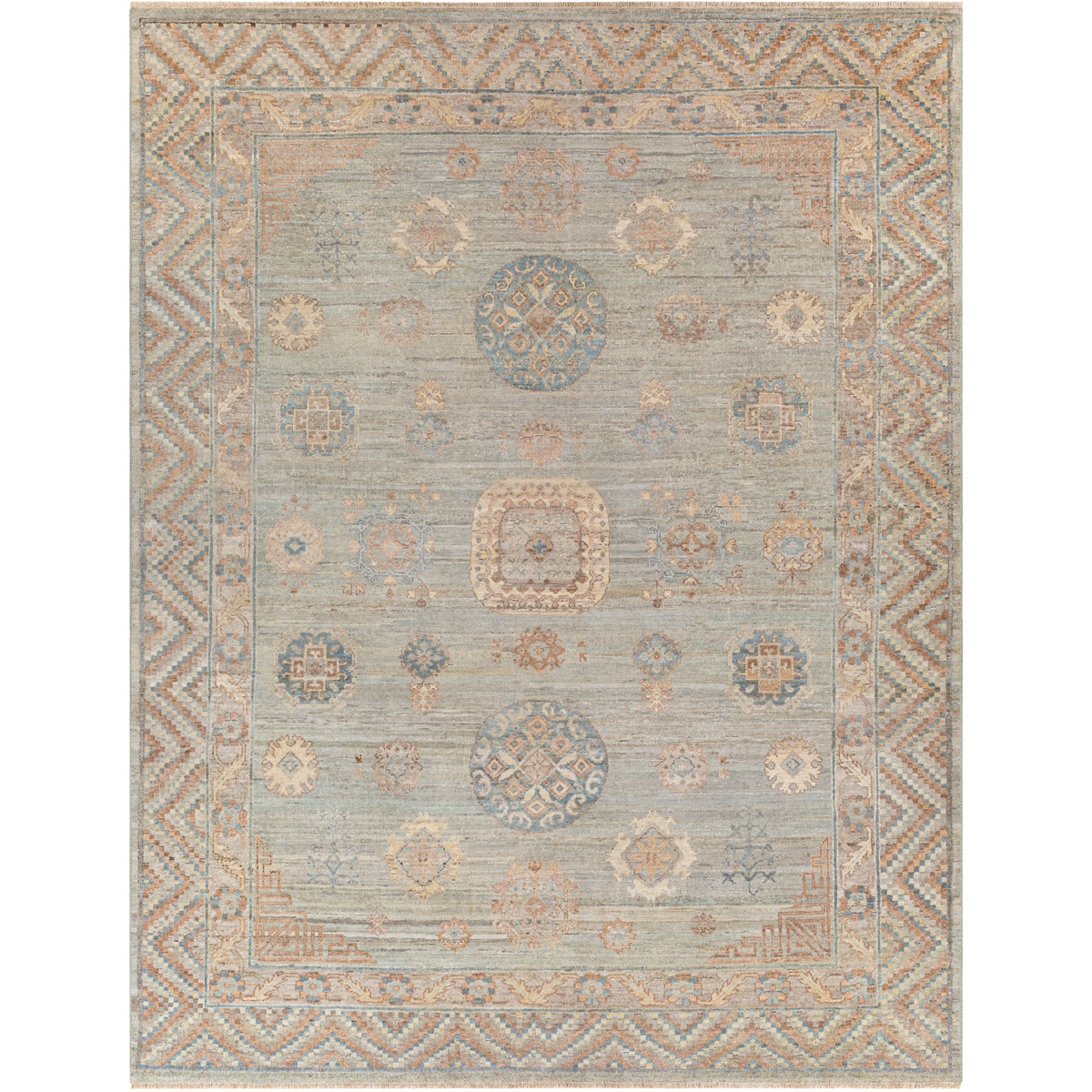 Surya KHT2302-810 Khotan 120 X 96 inch Taupe Rug, Rectangle