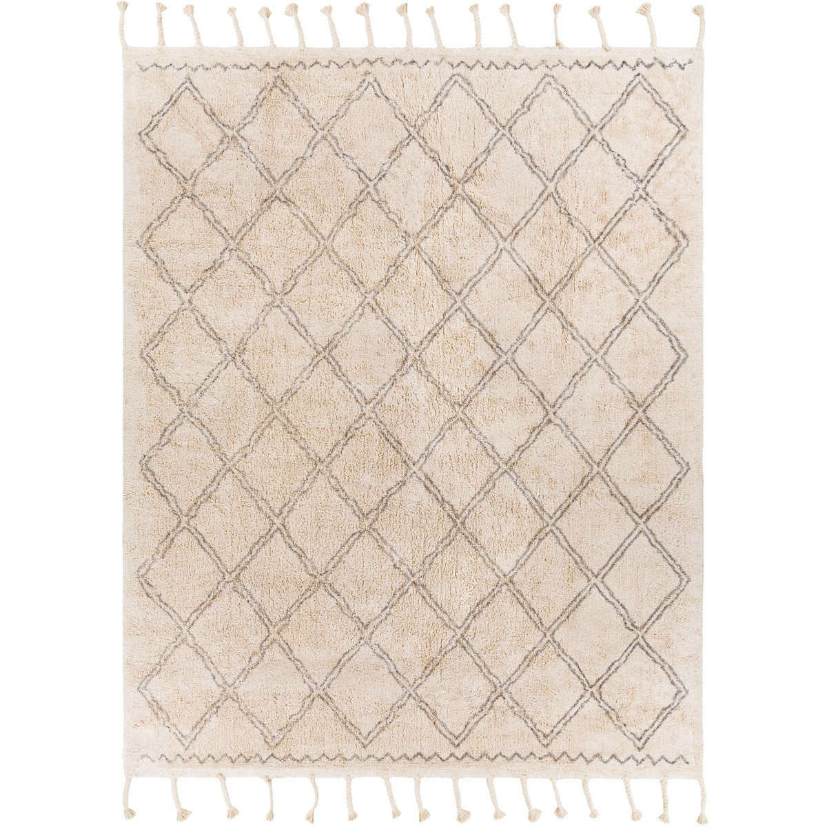 Surya KMS2304-810 Khemisset 120 X 96 inch Light Grey Rug in 8 x 10, Rectangle