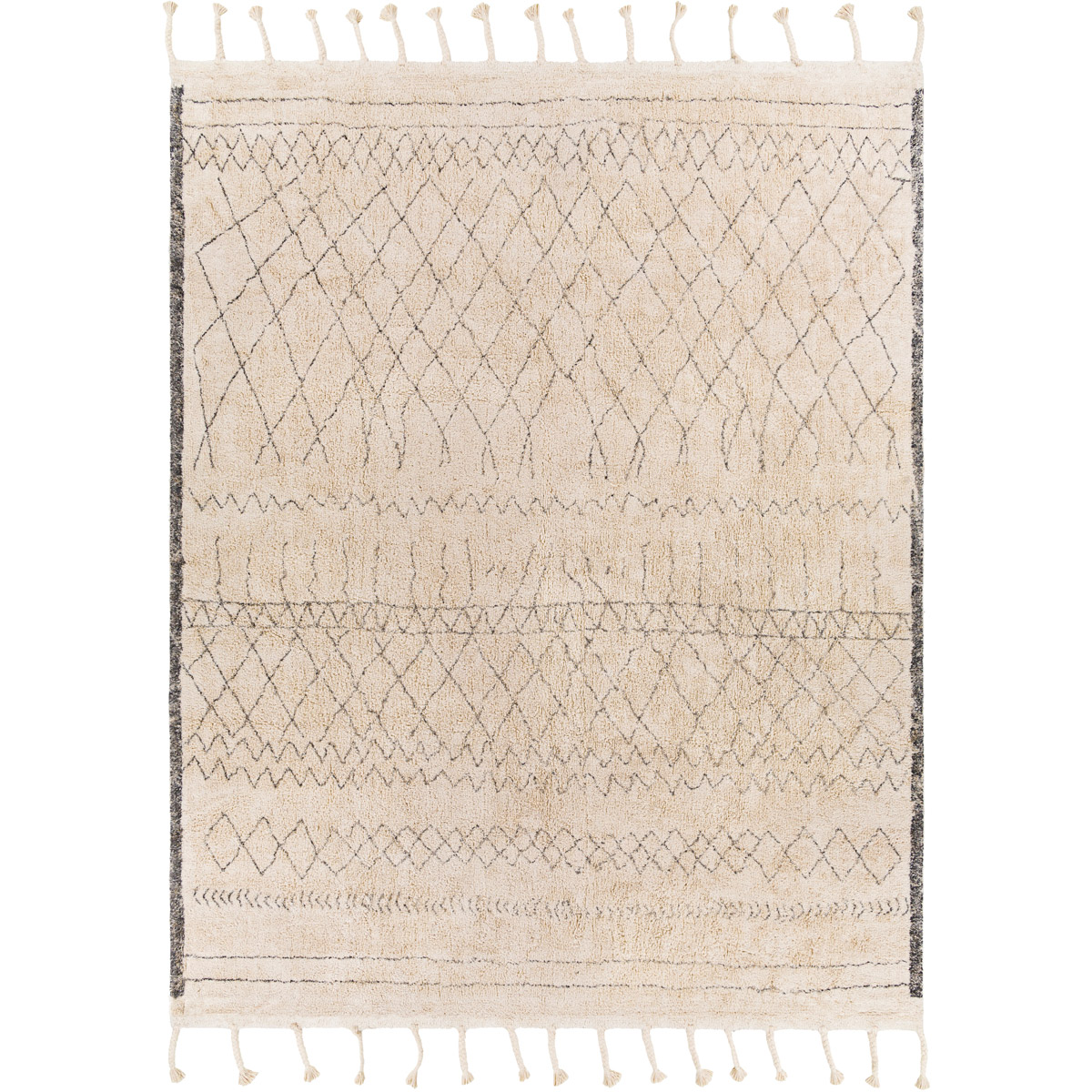 Surya KMS2307-810 Khemisset 120 X 96 inch Light Grey Rug in 8 x 10, Rectangle