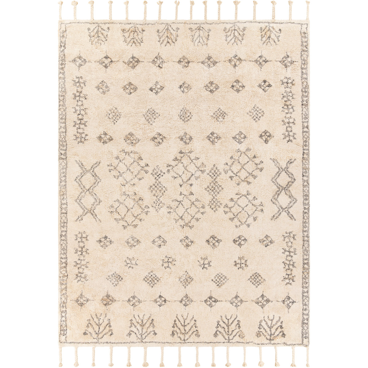 Surya KMS2308-810 Khemisset 120 X 96 inch Light Grey Rug in 8 x 10, Rectangle