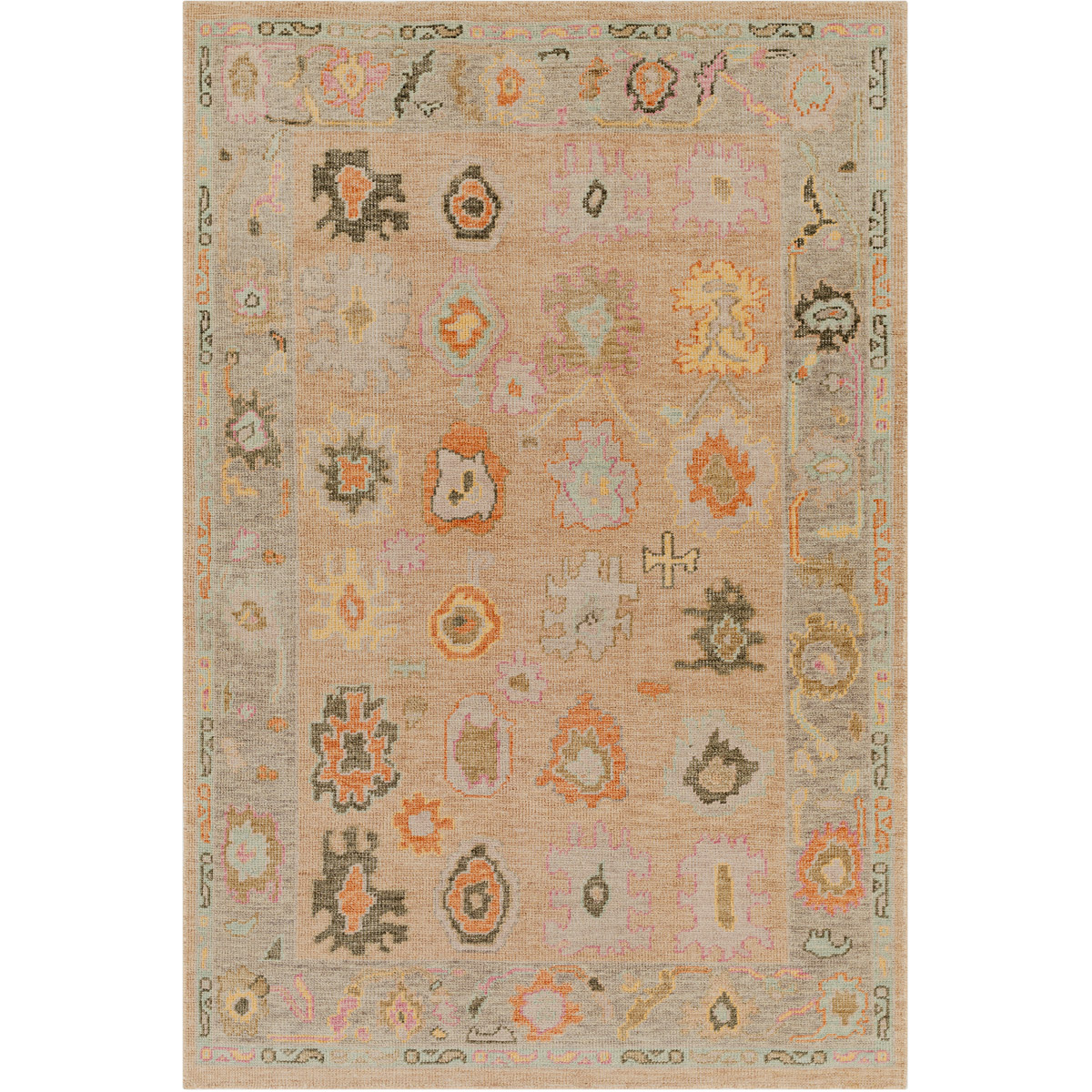 Surya KSA2302-1215 Kars 180 X 144 inch Orange Rug, Rectangle
