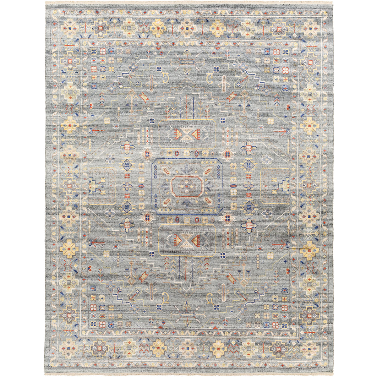 Surya KUS230923 Kushal 36 X 24 inch Slate Rug Rectangle