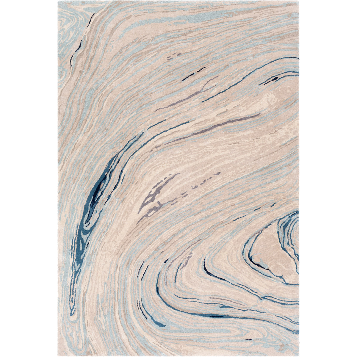 Kavita Rug, Grey, 6 x 9 ft