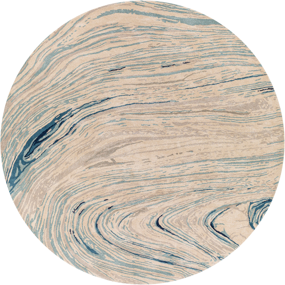 Surya KVT2308-10RD Kavita 120 X 120 inch Gray Rug in 10 Ft Round, Round