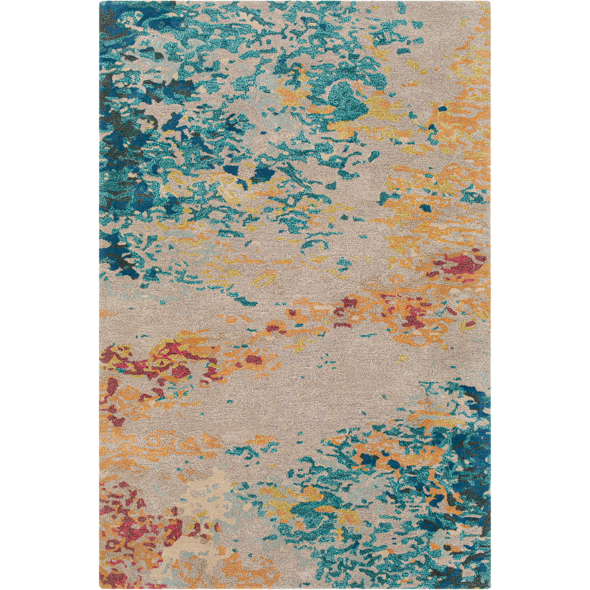 KVT2319-8RD 8 ft. Kavita Hand Tufted Round Rug, Multi Color