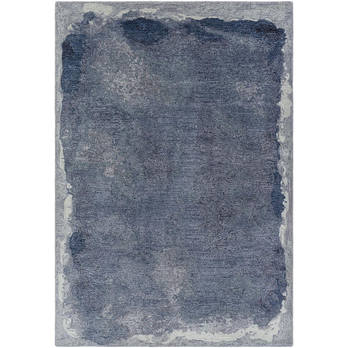 Surya KVT232223 Kavita 36 X 24 inch Grey Medium Grey Dark Grey Steel Grey Nickel Slate Blue Metallic Silver Slate Handmade Rug in 2 x
