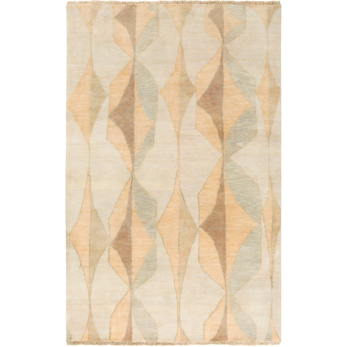 Surya LBO1002-69 Libra One 108 X 72 inch Neutral and Brown Area Rug, Wool
