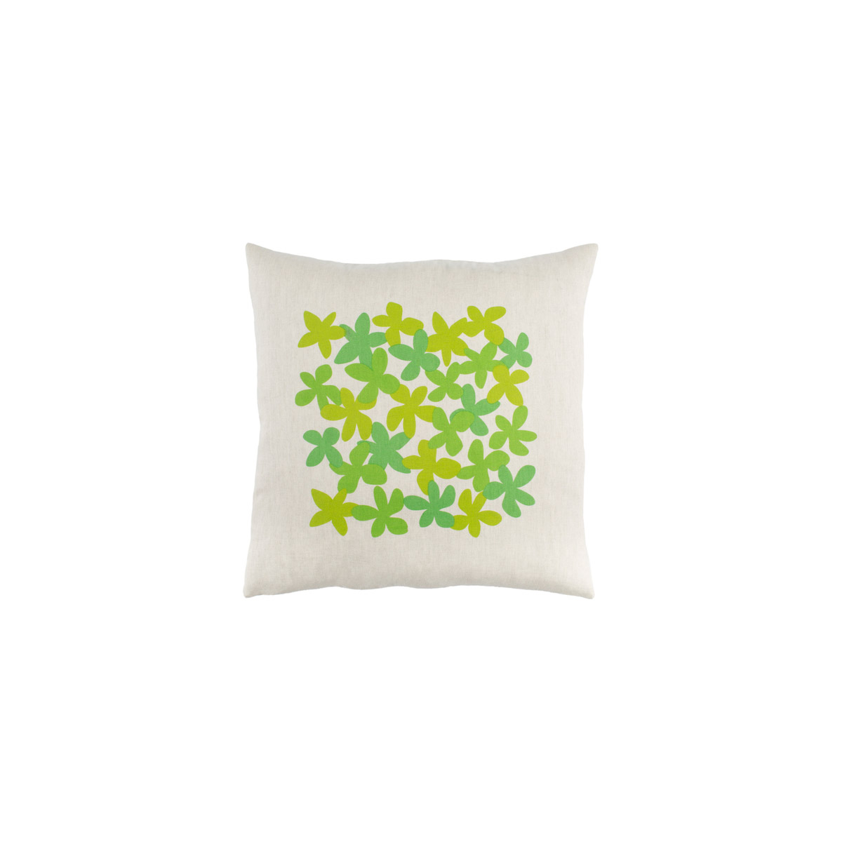 Surya LE003-2222P Little Flower 22 X 22 inch Grass Green and Lime Throw Pillow