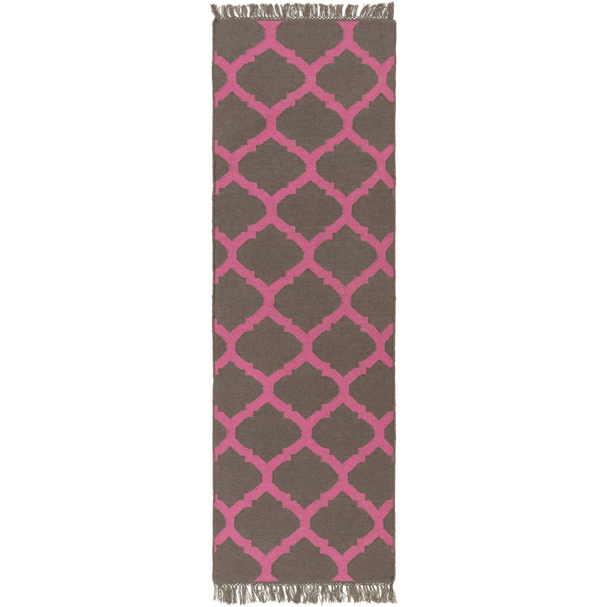Surya LGO202223 Lagoon 36 X 24 inch Bright Pink Dark Brown Rug