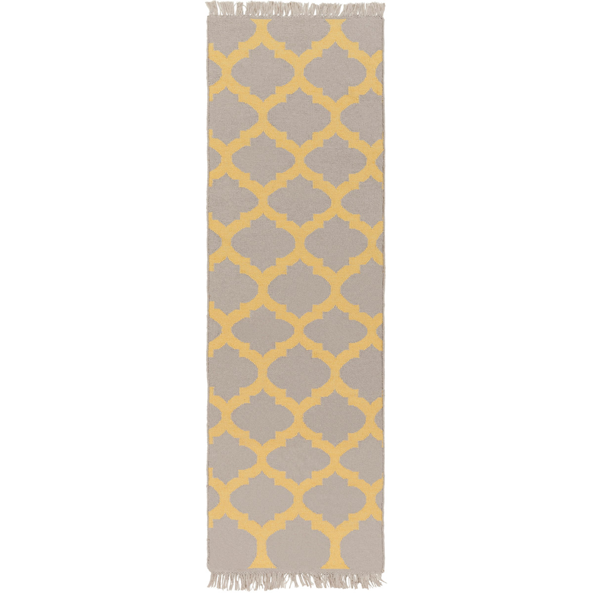 Surya LGO202323 Lagoon 36 X 24 inch Bright Yellow Light Gray Rug