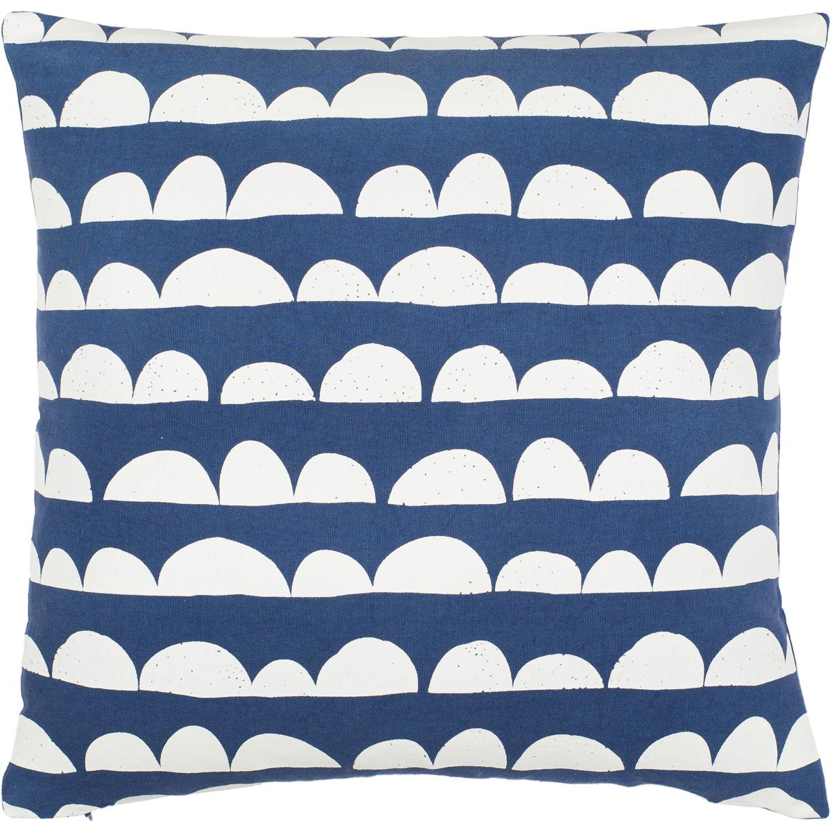 Surya LHN016-1818P Lachen 18 inch Dark Blue Pillow Kit in 18 x 18, Square