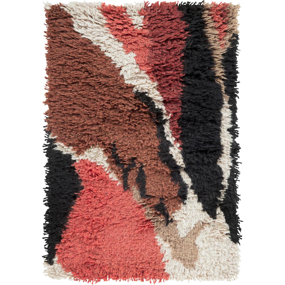 Surya LIO900223 Liona 36 X 24 inch Khaki Burnt Orange Ink Bright Pink Taupe Rug