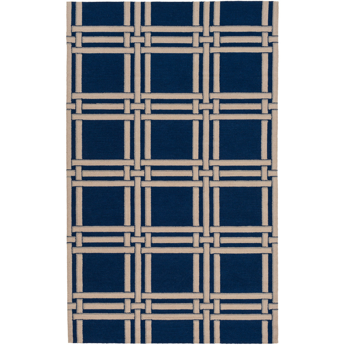 Surya LKH9008-810 Lockhart 120 X 96 inch Blue and Neutral Area Rug, Wool